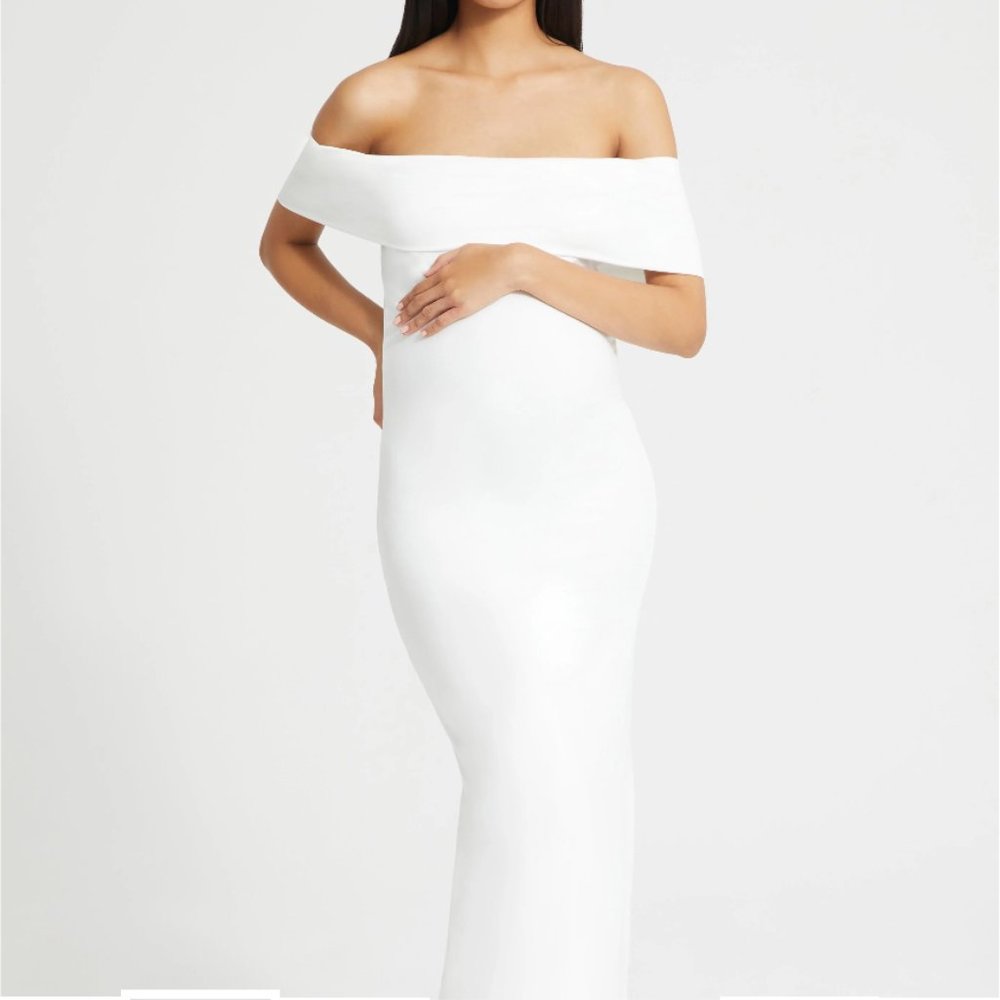 The Bianca Maternity Dress (in IVORY)